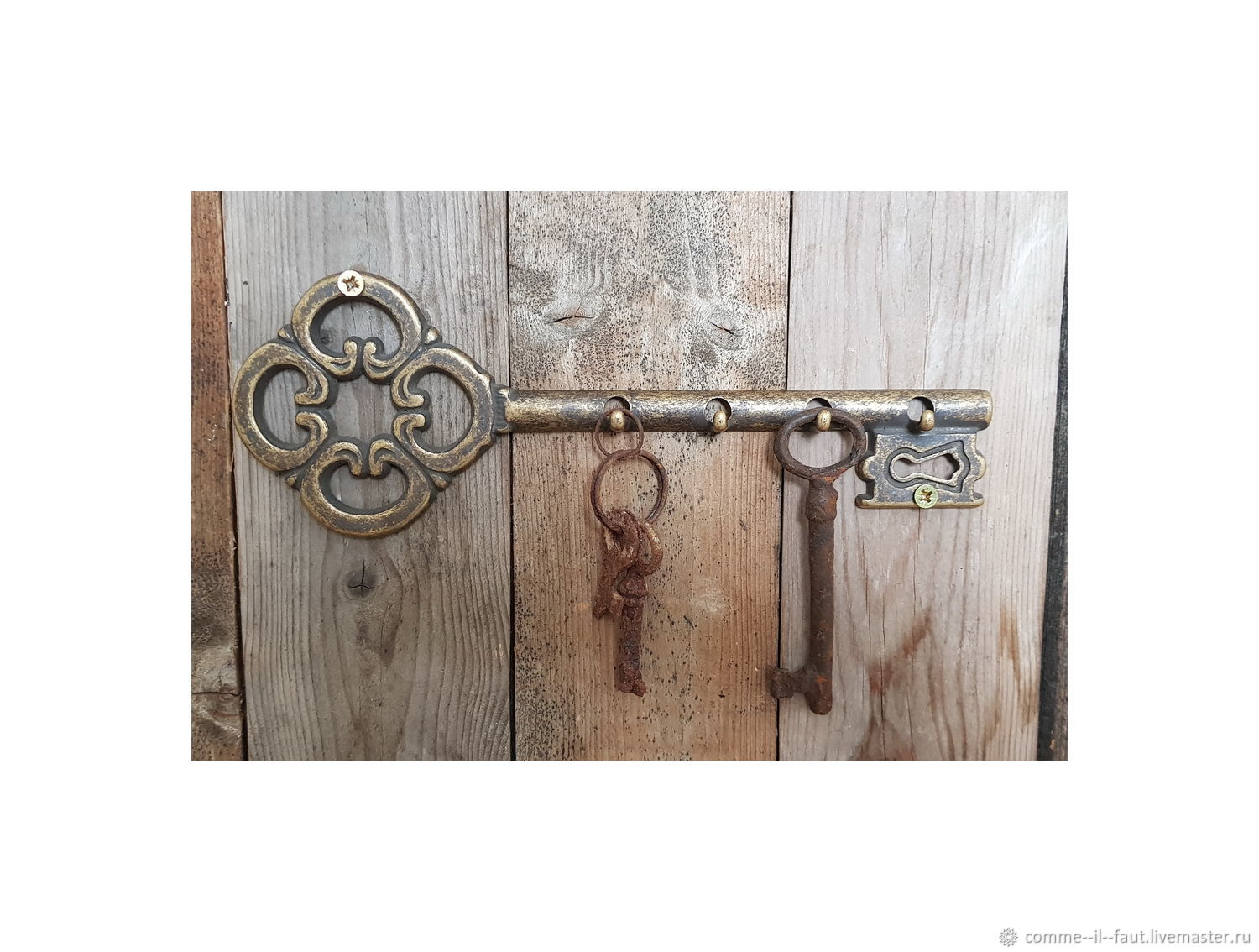 Ключница \"Ключ\" металлическая купить в интернет-магазине Ярмарка ...