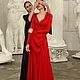 Заказать Пеньюар «Из алого шелка». Дизайн-студия Slada Fashion. Ярмарка Мастеров. . Халаты Фото №3