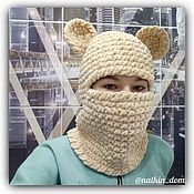 Аксессуары handmade. Livemaster - original item Knitted balaclava (with or without ears). Handmade.