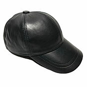 Аксессуары handmade. Livemaster - original item Baseball cap leather men`s cap. Handmade.