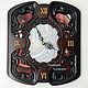Wall clock 'Great time', wood carving glass. Watch. KancyrevDecoration. Online shopping on My Livemaster.  Фото №2