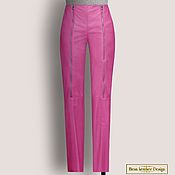 Одежда handmade. Livemaster - original item Nika trousers made of genuine leather/suede (any color). Handmade.