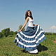 Straukasa denim long boho skirt ', AMINE'. Skirts. ALISA. Online shopping on My Livemaster.  Фото №2
