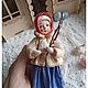 Девочка с творожной Пасхой и вербой. Пасхальные сувениры. Ватные игрушки Ольги Лад. Интернет-магазин Ярмарка Мастеров.  Фото №2