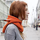 Вязаный снуд с капюшоном Лиса. Капюшоны. Woolcraft. Ярмарка Мастеров.  Фото №4