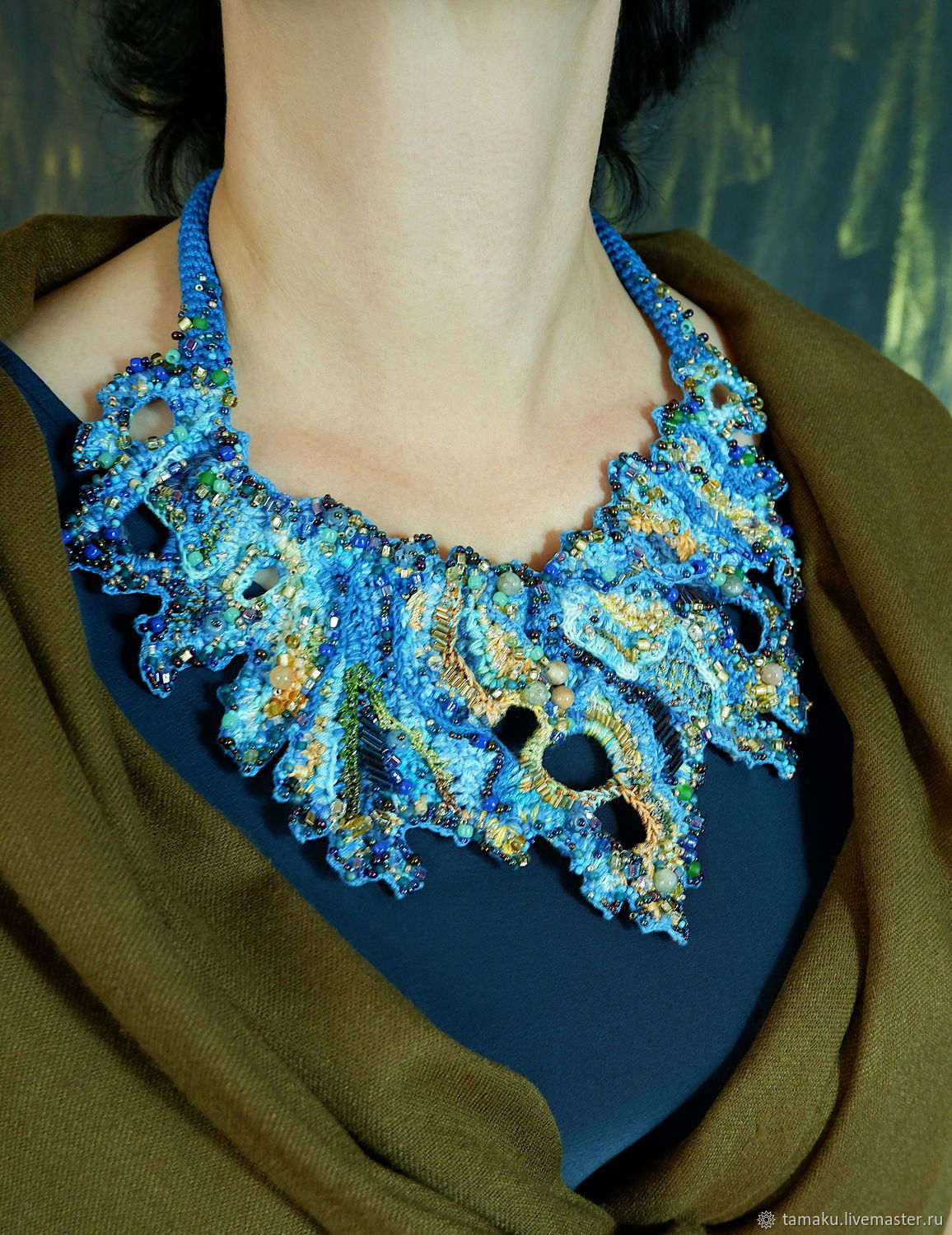 Necklace Rigel freeform crochet, Necklace, Penza,  Фото №1