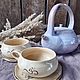 Teapot and 2 cups, Teapots & Kettles, Bobrov,  Фото №1