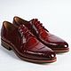 Men's Derby shoes, crocodile leather, in Burgundy!. Derby. SHOES&BAGS. Online shopping on My Livemaster.  Фото №2