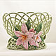 Order Elephant Pink lilies. Elena Zaychenko - Lenzay Ceramics. Livemaster. . Bowls Фото №3