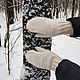 Варежки из собачьей шерсти (женские рукавички). Варежки. Нити Истории (Татьяна). Ярмарка Мастеров.  Фото №4