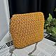 Заказать Вязаная сумка кроссбоди из рафии. Evve_knits. Ярмарка Мастеров. . Сумка через плечо Фото №3