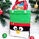 "Пингвин" вязаная сумочка для новогодних подарков, Мешочки для подарков, Анапа,  Фото №1