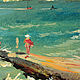 Картина маслом "Морской прибой". Картины. 'ЗОЛОТАЯ ПАЛИТРА' художник А. Ширшов (shirshovart). Интернет-магазин Ярмарка Мастеров.  Фото №2