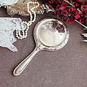 Винтаж: Мадемуазель-антикварная сахарница с совочком,серебрение