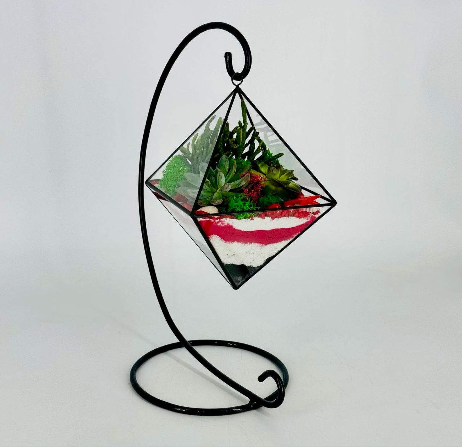 Флорариум подвесной фонарик с суккулентами купить в интернет-магазине ...