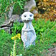 A Meerkat statue for garden of concrete, Garden figures, Azov,  Фото №1