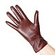 Order Size 7. Winter gloves made of genuine brown leather with decor. Butichok from N.. Livemaster. . Vintage gloves Фото №3