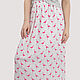Skirt Blue White Pink Flamingo Midi/Maxi Length. Skirts. Yana Levashova Fashion. My Livemaster. Фото №5