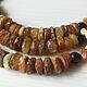 Amber beads made of natural medicinal amber with agate for the thyroid gland. Beads2. BalticAmberJewelryRu Tatyana. My Livemaster. Фото №6