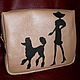 Toiletry bag leather the lady with the dog (SOLD), Beauticians, Taganrog,  Фото №1