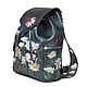 Backpack ' Embroidery daisies'. Backpacks. Pelle Volare. Online shopping on My Livemaster.  Фото №2