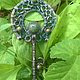 Copper wire wrapped pendant "Slavic Key", copper, unakite, serpentine. Pendants. IVA rainbow art. My Livemaster. Фото №6
