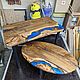 Овальный стол-река из дерева со смолой. Столы. Akutrau Woodworking. Ярмарка Мастеров.  Фото №4