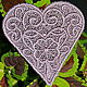 Embroidery applique patch heart FSL. Lace. materials for creative Anna Sintez. Online shopping on My Livemaster.  Фото №2