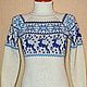 Knitted dress with reindeer and Norwegian snow maiden ornament. Dresses. SweaterOK. Online shopping on My Livemaster.  Фото №2