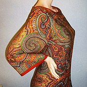 MIDI skirt from pavlovoposadskaja shawl 