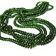 Хромдиопсид 4-6,5мм нить 38см. Бусины. Beads. Ярмарка Мастеров.  Фото №5