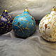 Balls 'the Secret of the Golden forest 2' glass, Christmas decorations, Moscow,  Фото №1