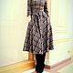 Shirt dress ' Gray-lavender cage'. Dresses. Alexandra Maiskaya. My Livemaster. Фото №4