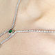 9.24tcw 18K Pear Emerald Diamond Necklace, Emerald Lariat, Diamond Lar. Necklace. JR Colombian Emeralds (JRemeralds). My Livemaster. Фото №5