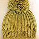 Set knitted Pomponchik, knitted hat, scarf - snud. Caps. (Milena-Pobedova) (Milena-Pobedova). Online shopping on My Livemaster.  Фото №2