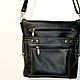 Women's bag 'Orpheus' genuine leather black color, Crossbody bag, Kirovo-Chepetsk,  Фото №1