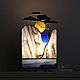 Lamp On the rock. Stained glass lamp, Table lamps, Moscow,  Фото №1