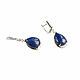 Earrings with lapis lazuli in silver, buy silver lapis lazuli earrings. Earrings. Irina Moro. My Livemaster. Фото №5