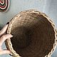 Плетёная ваза Интерьерная корзина Плетёная корзина для хранения. Вазы. Наталия Плетёный декор. Ярмарка Мастеров.  Фото №5