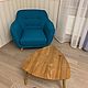 Coffee table Scandi from solid oak. Tables. oak-pinsk. My Livemaster. Фото №6