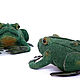 Frog, soft toy, made of felt, for interior. Figurine. izergil. Online shopping on My Livemaster.  Фото №2