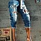 Рваные джинсы "Baby Freeze". Джинсы. Студия дизайна 'Jeans_torn'. Ярмарка Мастеров.  Фото №4