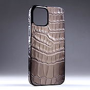 Сумки и аксессуары handmade. Livemaster - original item Case for any iPhone model made of crocodile skin IMA8002L. Handmade.