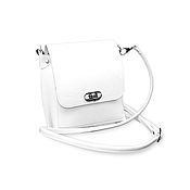 Сумки и аксессуары handmade. Livemaster - original item Crossbody bag: Handbag women`s white leather Ninel Mod. C76p-741. Handmade.