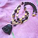 Necklace 'silk road' (agate, hematite, Buddha). Necklace. Pani Kratova (panikratova). My Livemaster. Фото №4