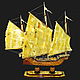 Сувенирный корабль из янтаря "Китайская джонка", Модели, Калининград,  Фото №1