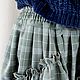Long skirt with a large olive check, boho skirt, Skirts, Tomsk,  Фото №1