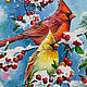  winter birds. Pictures. handmade painting (drevaleva). Online shopping on My Livemaster.  Фото №2