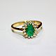 Кольцо с изумрудом "Emerald". Кольца. ALLPACHO. Интернет-магазин Ярмарка Мастеров.  Фото №2