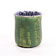 Cup 'warmer Embrace', green with purple. Mugs and cups. KuvshinKeramika (kuvshinkeramika). Online shopping on My Livemaster.  Фото №2
